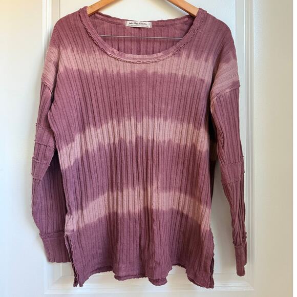 We The Free Free People Sunset Tee in Chocolate Merlot Size XS Lagen Look Boho - Picture 4 of 9